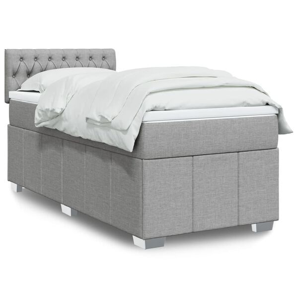 vidaXL &Kappa;&rho;&epsilon;&beta;ά&tau;&iota; Boxspring &mu;&epsilon; &Sigma;&tau;&rho;ώ&mu;&alpha; &Alpha;&nu;&omicron;&iota;&chi;&tau;ό &Gamma;&kappa;&rho;&iota; 80x200 &epsilon;&kappa;. &Upsilon;&phi;&alpha;&sigma;&mu;ά&tau;&iota;&nu;&omicron;