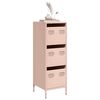 vidaXL Ντουλάπι Ροζ 39x35x103,5 εκ. από Ατσάλι