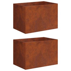 vidaXL &Gamma;&lambda;ά&sigma;&tau;&rho;&alpha; &Kappa;ή&pi;&omicron;&upsilon; 2 &tau;&mu;&chi;. &Sigma;&kappa; rusty 60 x 40 x 40 &epsilon;&kappa;.