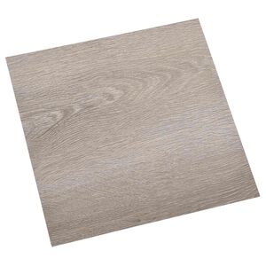 vidaXL &Alpha;&upsilon;&tau;&omicron;&kappa;ό&lambda;&lambda;&eta;&tau;&alpha; &Pi;&lambda;ά&kappa;&epsilon;&sigmaf; &Delta;&alpha;&pi;έ&delta;&omicron;&upsilon; Taupe 30,5 x 30,5 &epsilon;&kappa; 20 &tau;&epsilon;&mu;. PVC