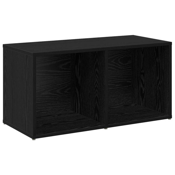 vidaXL Σετ επίπλου τηλεόρασης 4 pcs Μαύρη Δρυς 72 x 35 x 36.5 cm