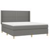 vidaXL &Kappa;&rho;&epsilon;&beta;ά&tau;&iota; Boxspring &mu;&epsilon; &Sigma;&tau;&rho;ώ&mu;&alpha; & LED &Sigma;&kappa;.&Gamma;&kappa;&rho;&iota; 160x200 &epsilon;&kappa; &Upsilon;&phi;&alpha;&sigma;&mu;ά&tau;&iota;&nu;&omicron;