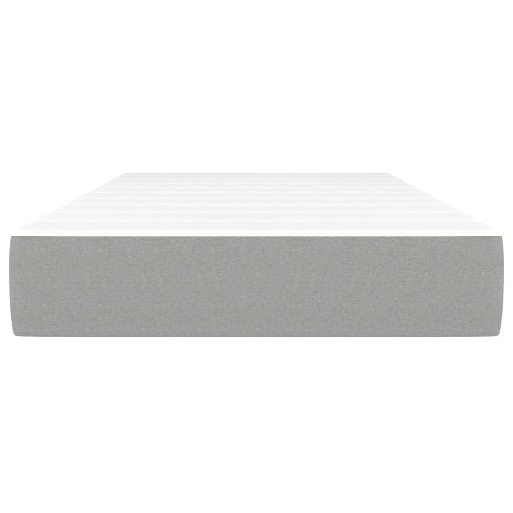 vidaXL Στρώμα με Pocket Springs Ανοιχτό Γκρι 80x200x20 εκ. Υφασμάτινο