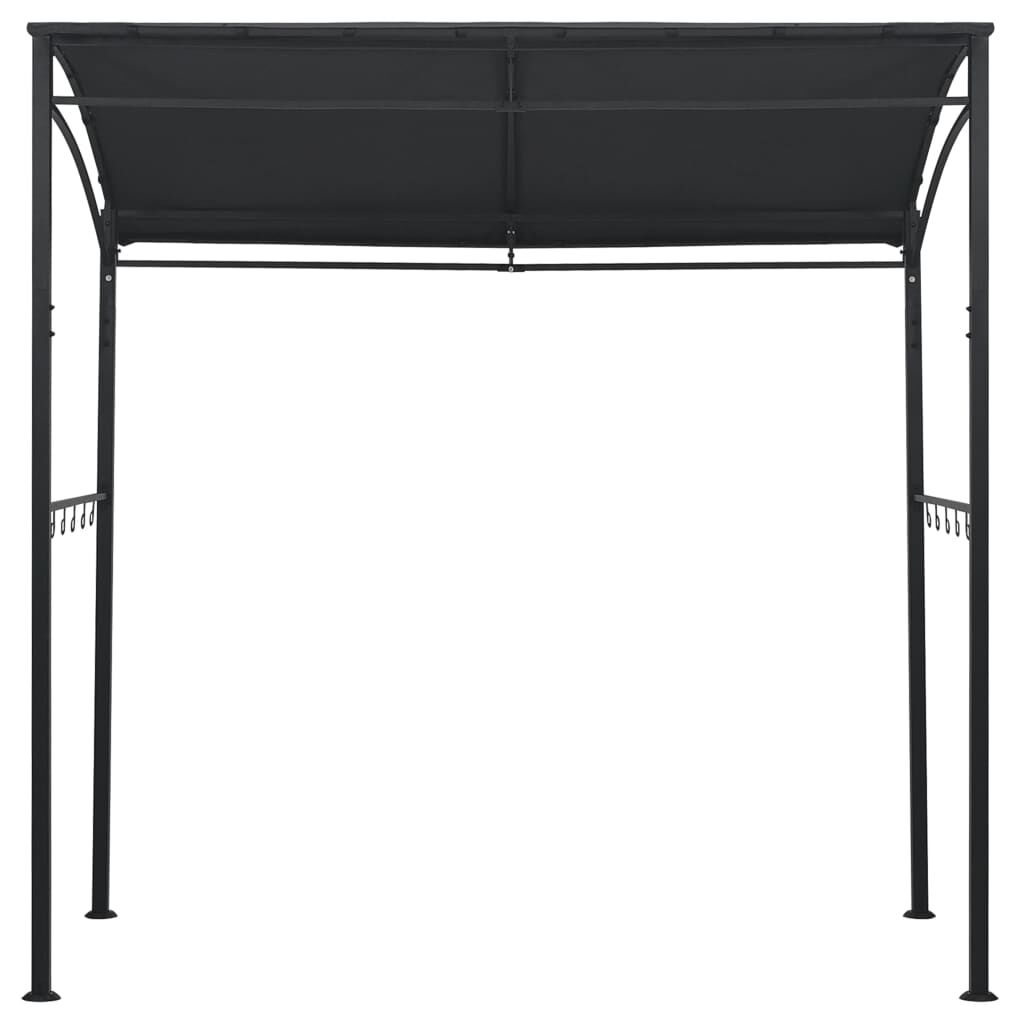 vidaXL Κιόσκι Ψησταριάς Ανθρακί 215 x 150 x 220 εκ. Ατσάλινο