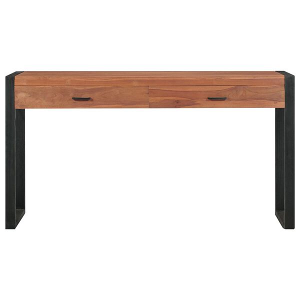 vidaXL Γραφείο με 2 Συρτάρια 140 x 40 x 75 εκ. Ξύλο Teak