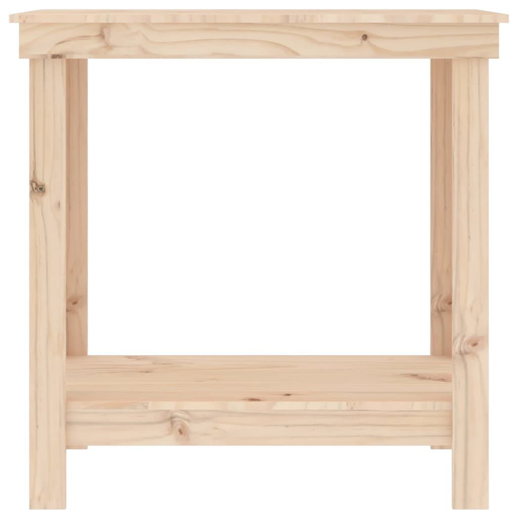vidaXL Πάγκος Εργασίας 80 x 50 x 80 εκ. από Μασίφ Ξύλο Πεύκου