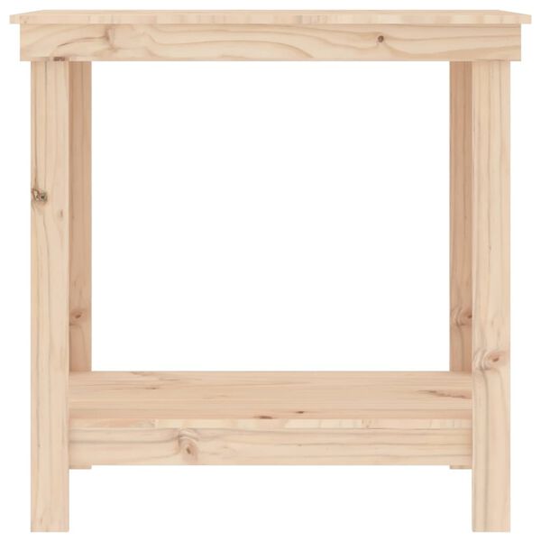 vidaXL Πάγκος Εργασίας 80 x 50 x 80 εκ. από Μασίφ Ξύλο Πεύκου