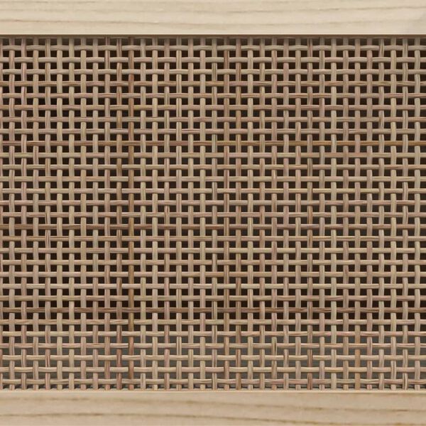 vidaXL Ντουλάπι Καφέ 60 x 30 x 70 εκ. από Μασίφ Πεύκο & Φυσικό Ρατάν