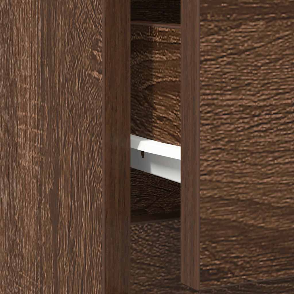 vidaXL Συρταριέρα με Συρτάρια καφέ δρυς 71x35x84 εκ. Επεξ. Ξύλο
