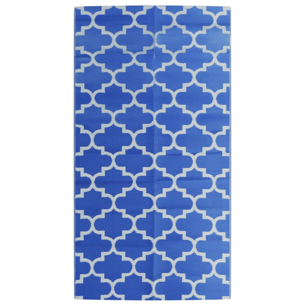vidaXL Χαλί εξωτερικού χώρου ARAKIL μπλε 80x150 cm PP