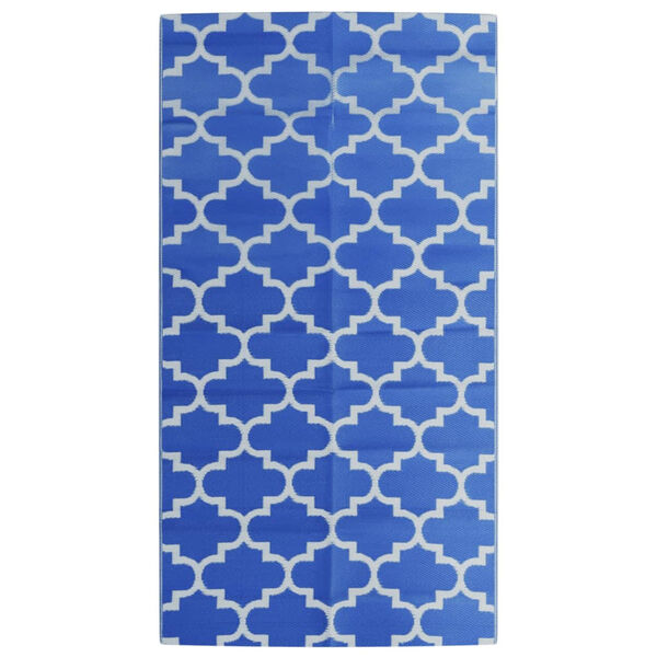vidaXL Χαλί εξωτερικού χώρου ARAKIL μπλε 80x150 cm PP