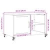 vidaXL Έπιπλο Τηλεόρασης Ροζ 68 x 39 x 43,5 εκ. Χάλυβας