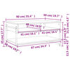 vidaXL Τραπεζάκι Σαλονιού Sonoma Δρυς 90x50x45 εκ. Επεξεργασμένο Ξύλο