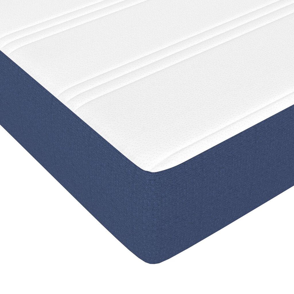 vidaXL Στρώμα με Pocket Springs Μπλε 120x190x20 εκ. Υφασμάτινο