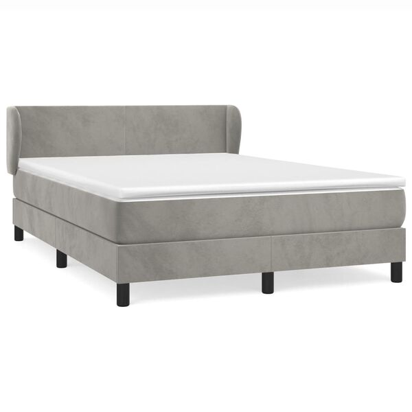 vidaXL &Kappa;&rho;&epsilon;&beta;ά&tau;&iota; Boxspring &mu;&epsilon; &Sigma;&tau;&rho;ώ&mu;&alpha; &Alpha;&nu;&omicron;&iota;&chi;&tau;ό &Gamma;&kappa;&rho;&iota; 140x200 &epsilon;&kappa;. &Beta;&epsilon;&lambda;&omicron;ύ&delta;&iota;&nu;&omicron;
