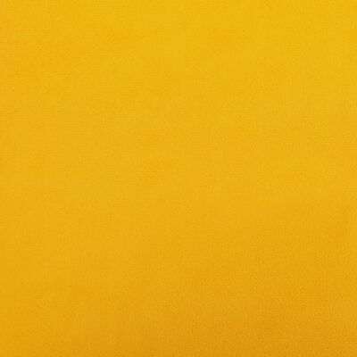 vidaXL Κουνιστή Πολυθρόνα Κίτρινη Βελούδινη Πόδια από Καουτσούκ/Ξύλο