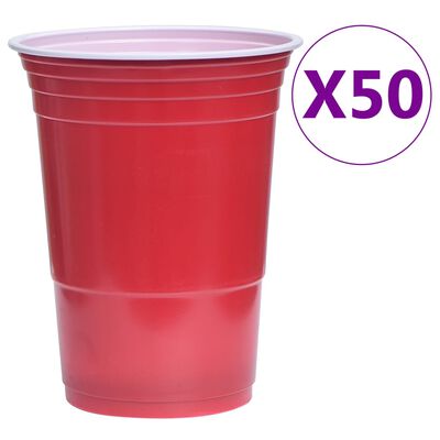 vidaXL Σετ Τραπεζιού Beer Pong 0,5 L Πλαστικό