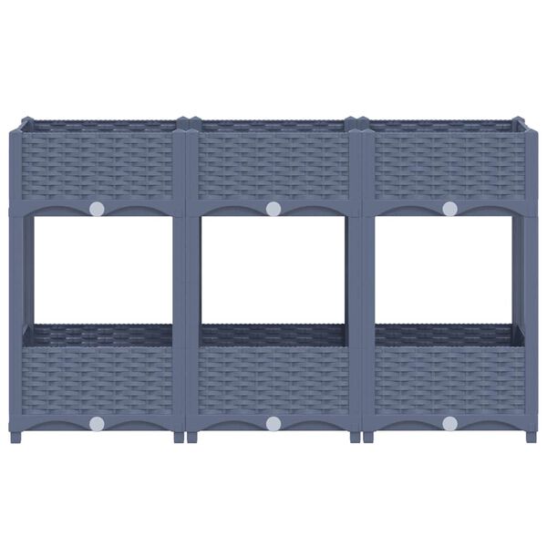 vidaXL Ζαρντινιέρα 120 x 40 x 71 εκ. από Πολυπροπυλένιο