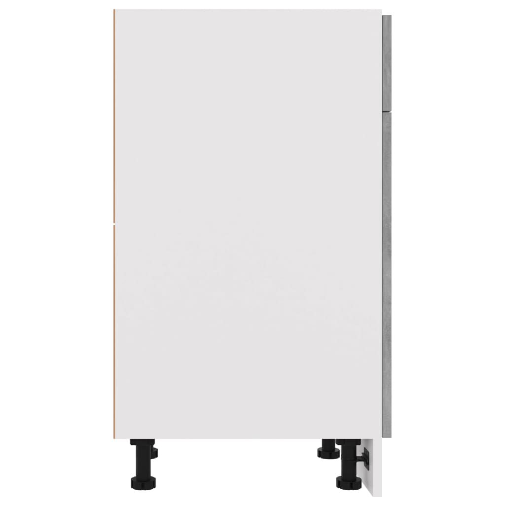 vidaXL Ντουλάπι με Συρτάρι Γκρι Σκυροδέματος 40x46x81,5 εκ Επεξ. Ξύλο
