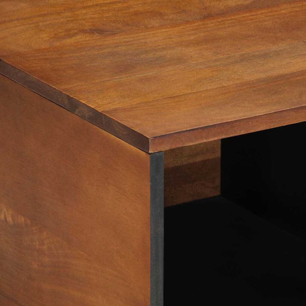 vidaXL Τραπεζάκι σαλονιού καφέ μελί 80 x 50 x 40 cm Μασίφ ξύλο μάνγκο