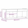 vidaXL Ντουλάπι TV 2 pcs Μαύρη δρυς 80 x 30 x 30 εκ Επεξεργασμένο ξύλο