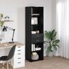 vidaXL Highboard &Mu;&alpha;ύ&rho;&eta; &Omicron;&xi;&upsilon;ά 50 x 42,5 x 185 &epsilon;&kappa;. &Epsilon;&pi;&epsilon;&xi;&epsilon;&rho;&gamma;&alpha;&sigma;&mu;έ&nu;&omicron; &xi;ύ&lambda;&omicron;