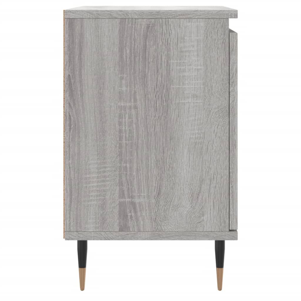 vidaXL Κομοδίνο Sonoma Γκρι 40 x 30 x 50 εκ. από Επεξεργασμένο Ξύλο
