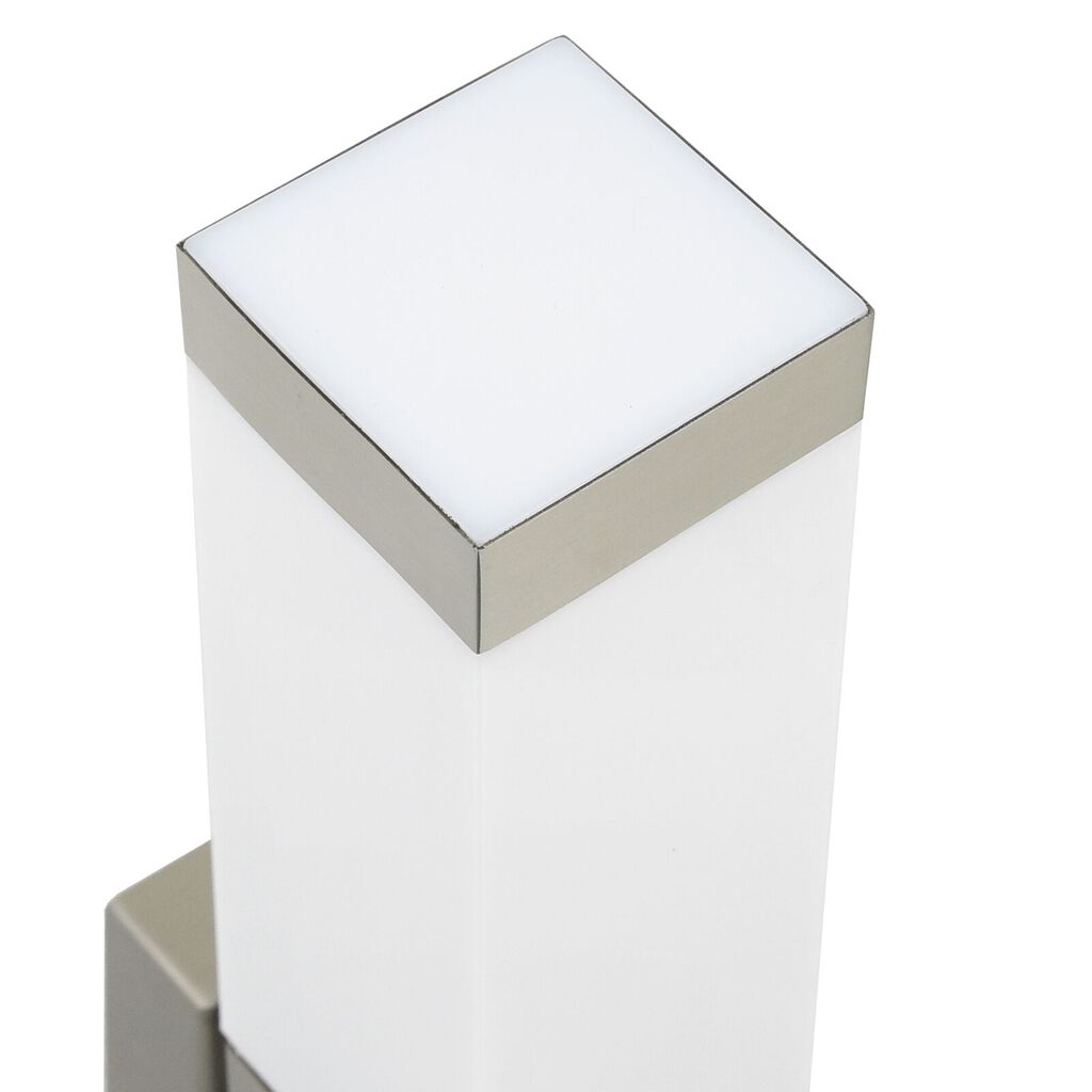 vidaXL Εξωτερικά Φωτιστικά Τοίχου 2 pcs Ασημί 10.5 x 6 x 35 εκ.
