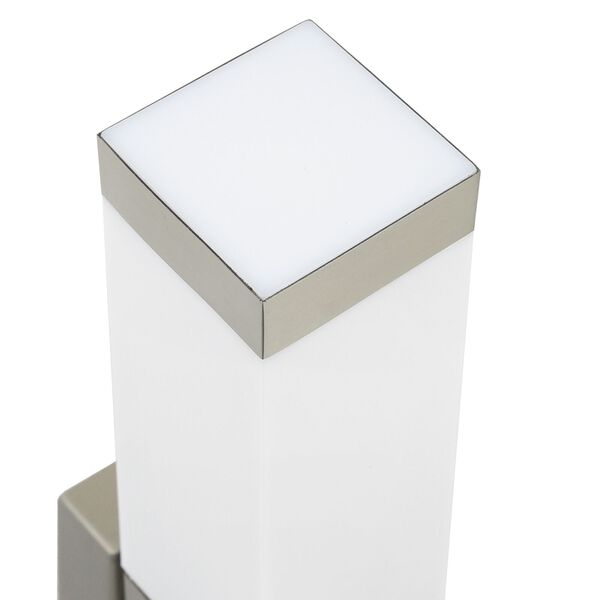 vidaXL Εξωτερικά Φωτιστικά Τοίχου 2 pcs Ασημί 10.5 x 6 x 35 εκ.