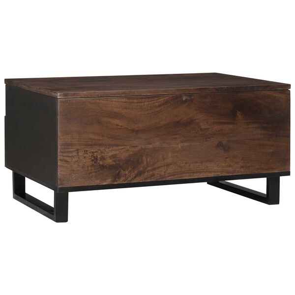 vidaXL Τραπεζάκι σαλονιού with Drawer Καφέ και Μαύρο 80 x 54 x 40 εκ