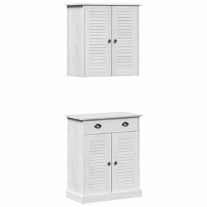 vidaXL Σετ Επίπλων Μπάνιου με ράφι VIGO 2 pcs Καφέ 67.5 x 34 x 80 εκ.