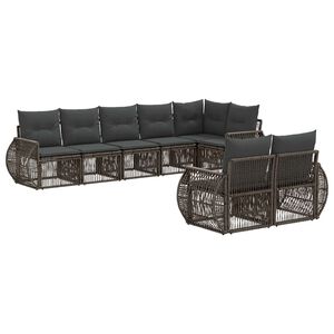 vidaXL &Sigma;&epsilon;&tau; &Kappa;&alpha;&nu;&alpha;&pi;έ &Kappa;ή&pi;&omicron;&upsilon; 8 pcs &Gamma;&kappa;&rho;&iota; &kappa;&alpha;&iota; &Sigma;&kappa;&omicron;ύ&rho;&omicron; &Gamma;&kappa;&rho;&iota; &sigma;&upsilon;&nu;&theta;&epsilon;&tau;&iota;&kappa;ό &rho;&alpha;&tau;ά&nu;