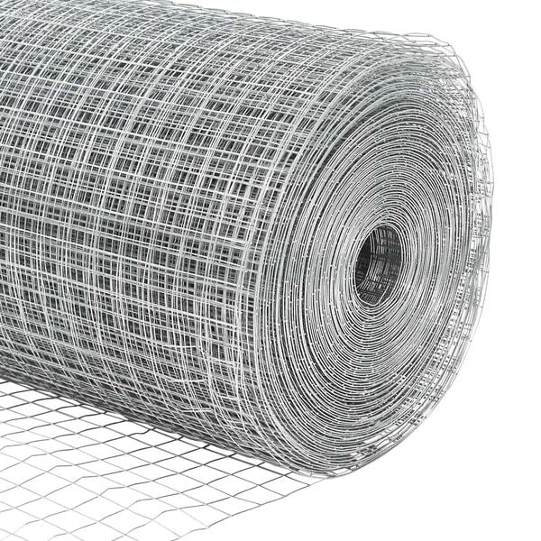 vidaXL Γαλβανισμένος Φράχτης με 13 Φλατ Πόλους 1.2x50 μ Γαλβανισμένο Ατσάλι