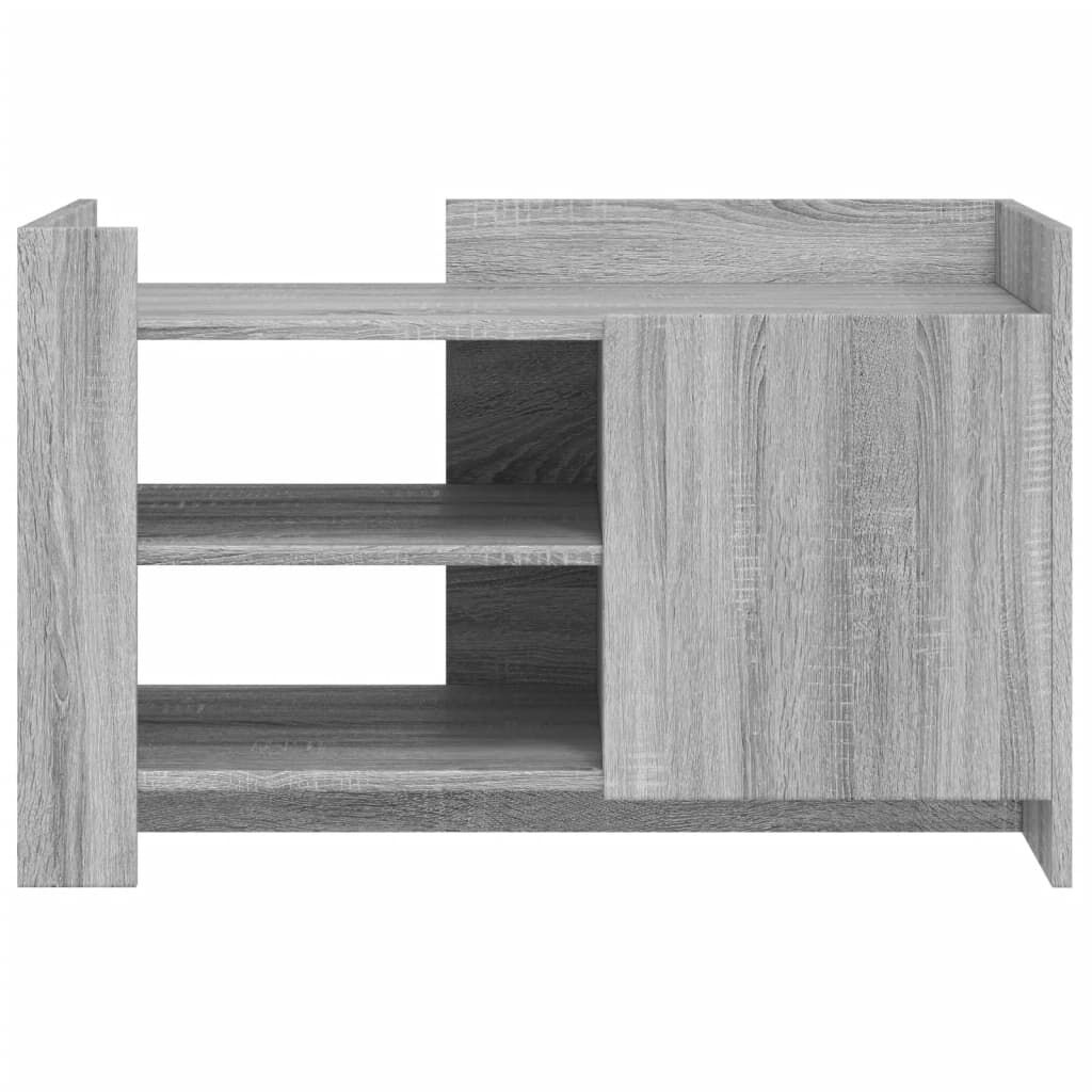 vidaXL Τραπεζάκι Σαλονιού Γκρι Sonoma 80x50x50 εκ. Επεξεργασμένο Ξύλο