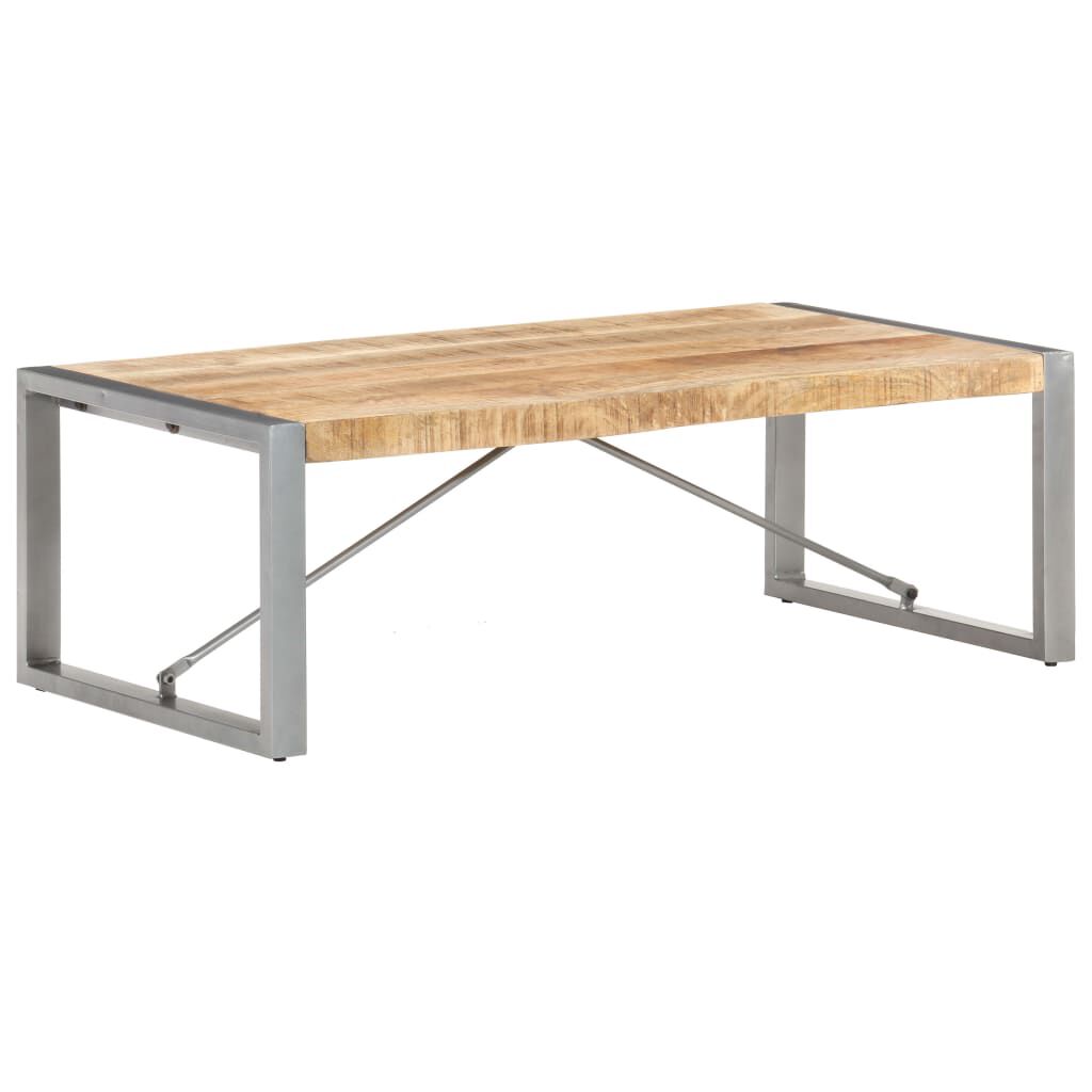 vidaXL Τραπεζάκι Σαλονιού 120 x 60 x 40 εκ. Ακατέργαστο Ξύλο Μάνγκο