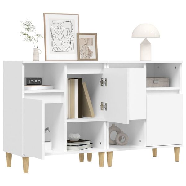 vidaXL Ντουλάπια 2 τεμ. Λευκά 60 x 35 x 70 εκ. από Επεξεργασμένο Ξύλο