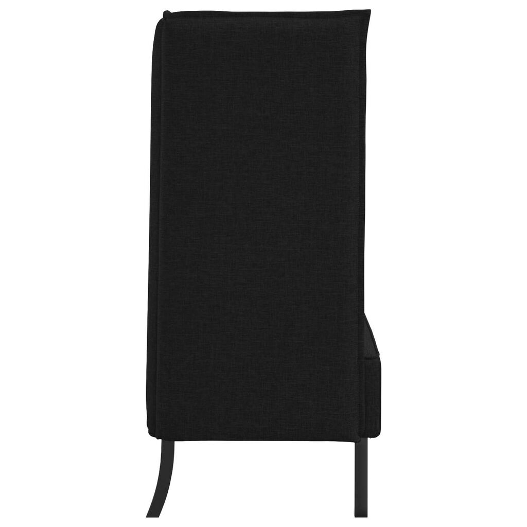 vidaXL Καναπές Υψηλής Πλάτης Μαύρο 109 x 56 x 121 εκ. ύφασμα