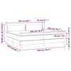 vidaXL Κρεβάτι Boxspring με Στρώμα Μαύρο 200x200 εκ. Συνθετικό Δέρμα