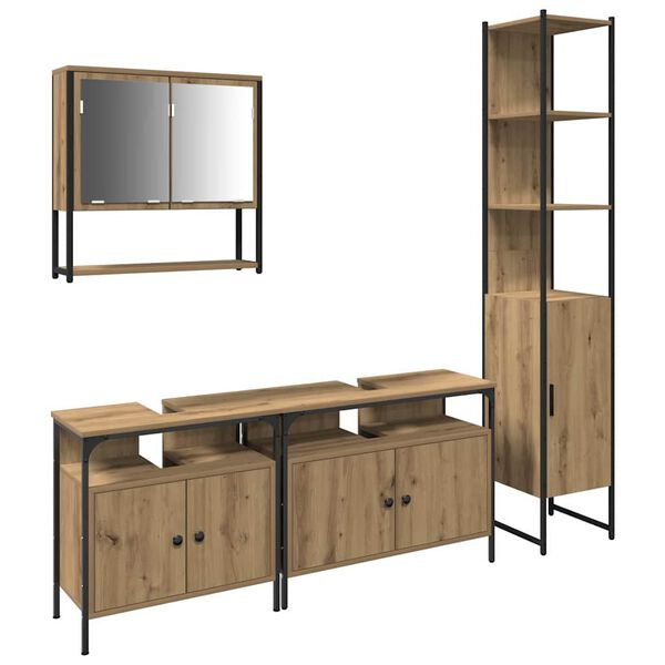 vidaXL &Sigma;&epsilon;&tau; &Epsilon;&pi;ί&pi;&lambda;&omega;&nu; &Mu;&pi;ά&nu;&iota;&omicron;&upsilon; 4 pcs artisan &delta;&rho;&upsilon;&sigmaf; &Epsilon;&pi;&epsilon;&xi;&epsilon;&rho;&gamma;&alpha;&sigma;&mu;έ&nu;&omicron; &xi;ύ&lambda;&omicron;