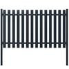 vidaXL Πάνελ Περίφραξης Ανθρακί 178x75 εκ. Ατσάλι με ηλεκτροστατική βαφή πούδρας