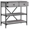 vidaXL Τραπέζι Κονσόλα Γκρι Sonoma 75x34,5x75 εκ. Επεξεργασμένο Ξύλο