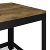 vidaXL Τραπεζάκι Σαλονιού Σκ. Καφέ/Μαύρο 90x45x45 εκ. από MDF/Σίδερο