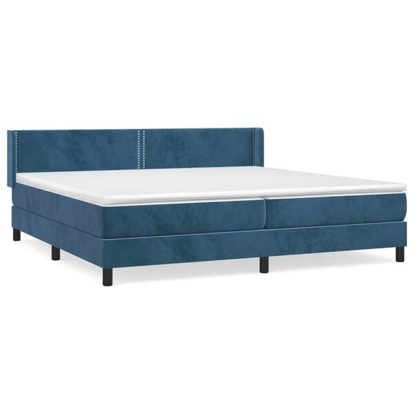 vidaXL &Kappa;&rho;&epsilon;&beta;ά&tau;&iota; Boxspring &mu;&epsilon; &Sigma;&tau;&rho;ώ&mu;&alpha; &Sigma;&kappa;&omicron;ύ&rho;&omicron; &Mu;&pi;&lambda;&epsilon; 200x200 &epsilon;&kappa;. &Beta;&epsilon;&lambda;&omicron;ύ&delta;&iota;&nu;&omicron;