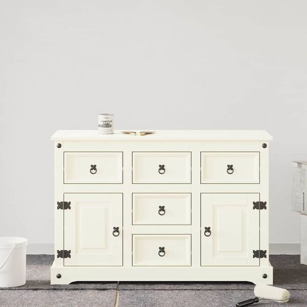 vidaXL Βαφή επίπλων Λευκό 10 x 10 x 12 εκ. Εκτύπωση τοίχου