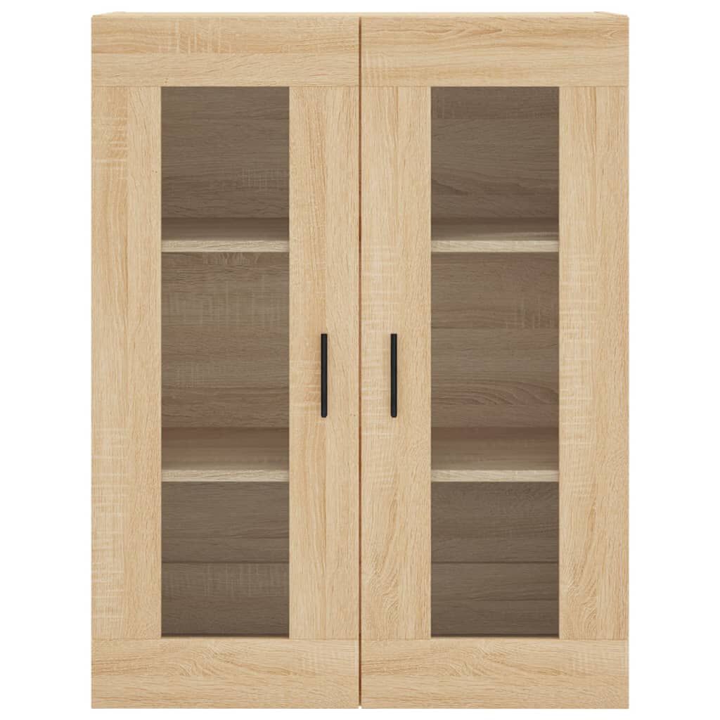 vidaXL Ντουλάπι Sonoma δρυς 69,5 x 34 x 180 εκ. από Επεξεργασμένο Ξύλο