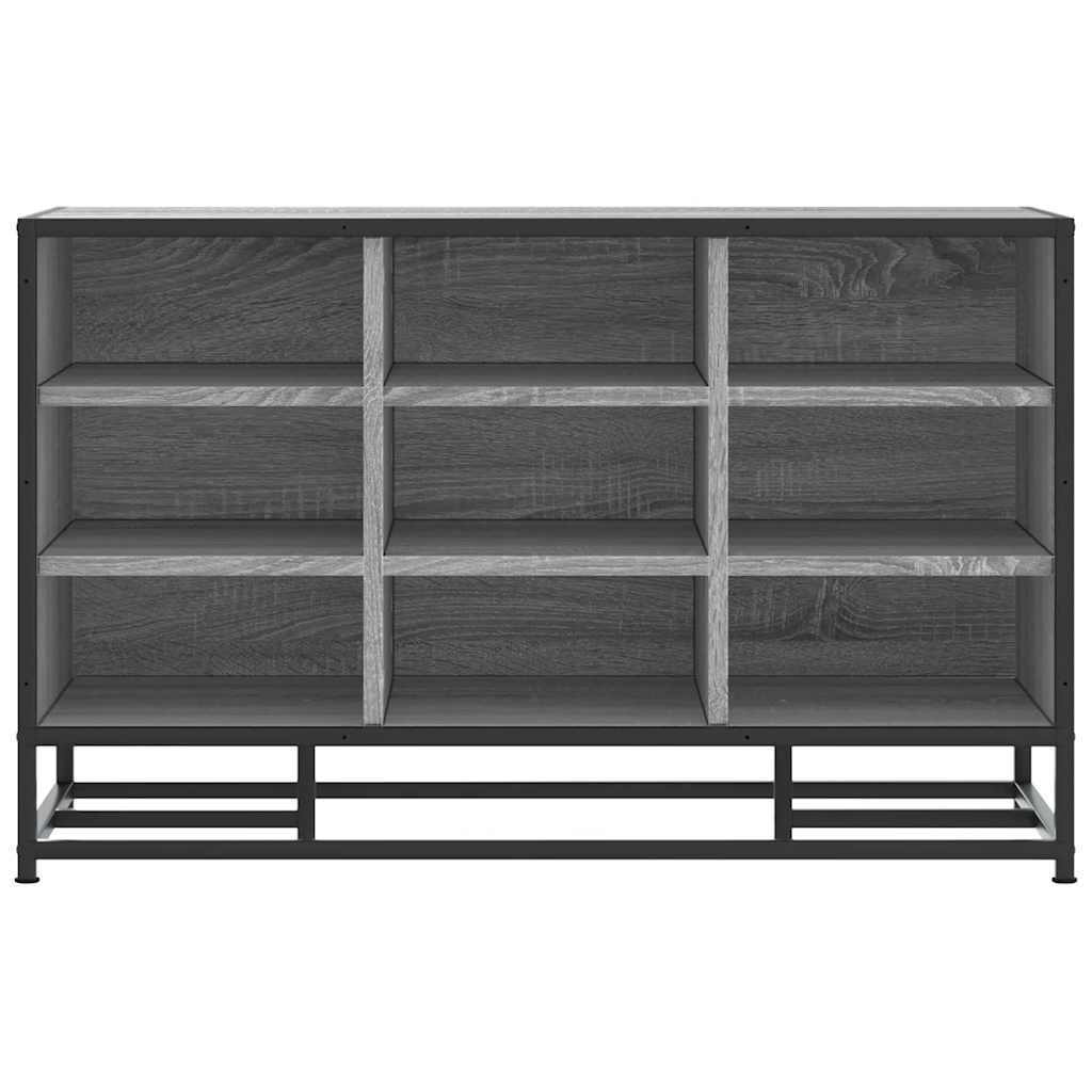 Πάγκος παπουτσιών vidaXL Γκρι Sonoma 84x40x53,5 cm