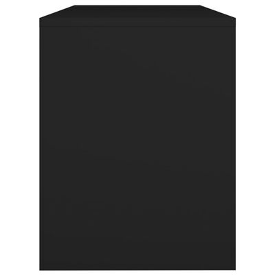 vidaXL Σκαμπό Μπουντουάρ Μαύρο 70 x 35 x 45 εκ. από Επεξεργασμένο Ξύλο
