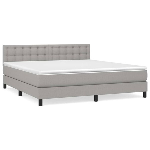 vidaXL &Kappa;&rho;&epsilon;&beta;ά&tau;&iota; Boxspring &mu;&epsilon; &Sigma;&tau;&rho;ώ&mu;&alpha; &Alpha;&nu;&omicron;&iota;&chi;&tau;ό &Gamma;&kappa;&rho;&iota; 180x200 &epsilon;&kappa;. &Upsilon;&phi;&alpha;&sigma;&mu;ά&tau;&iota;&nu;&omicron;