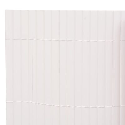 vidaXL Περίφραξη Κήπου Διπλής Όψης Λευκή 110 x 500 εκ.