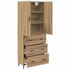 vidaXL Highboard &mu;&epsilon; &sigma;&upsilon;&rho;&tau;ά&rho;&iota; 2 pcs Artisan Oak &Sigma;ύ&nu;&theta;&epsilon;&tau;&omicron; &Xi;ύ&lambda;&omicron; &kappa;&alpha;&iota; &Gamma;&upsilon;&alpha;&lambda;ί